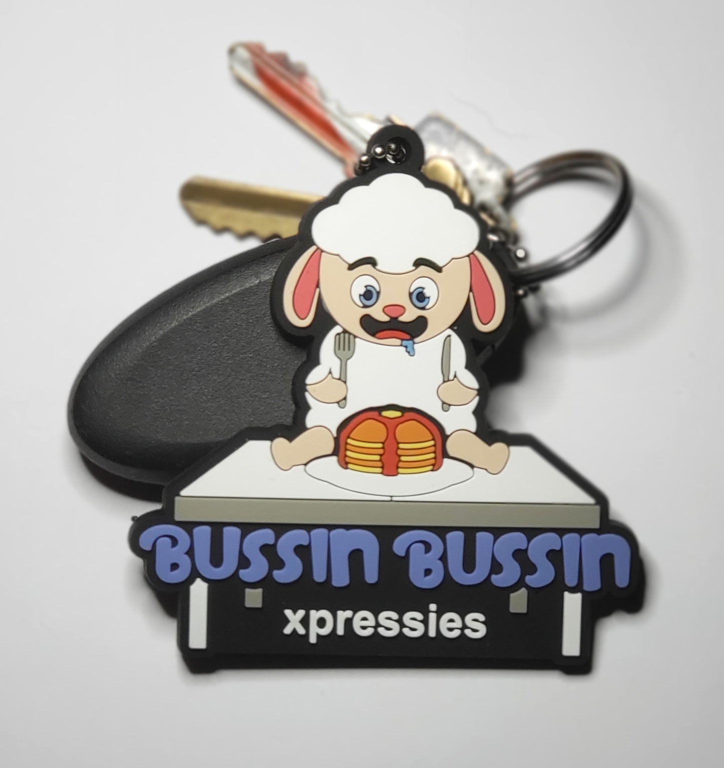 Pancakes are BUSSIN BUSSIN Keychain